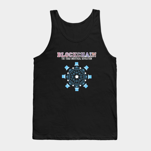 Cryptocurrency Blockchain Revolution Bitcoin Ethereum Shirt Tank Top by felixbunny